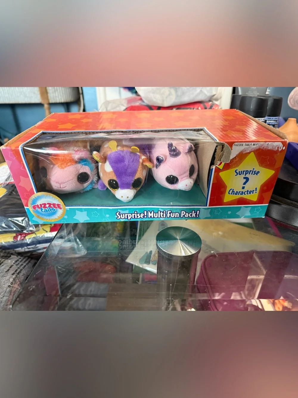 FuzzeeTails Surprise Multi-Fun Pack - Pink & Purple Plush Small Pets